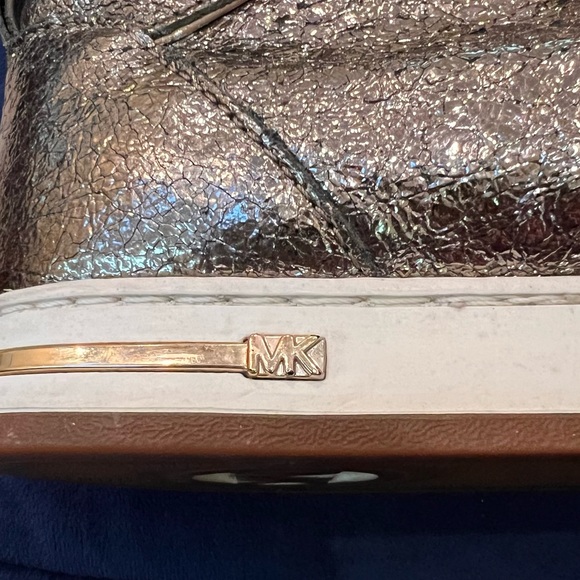 MICHAEL KORS GLAM METALLIC HI-TOP STUDDED SNEAKERS 9M - Picture 9 of 13
